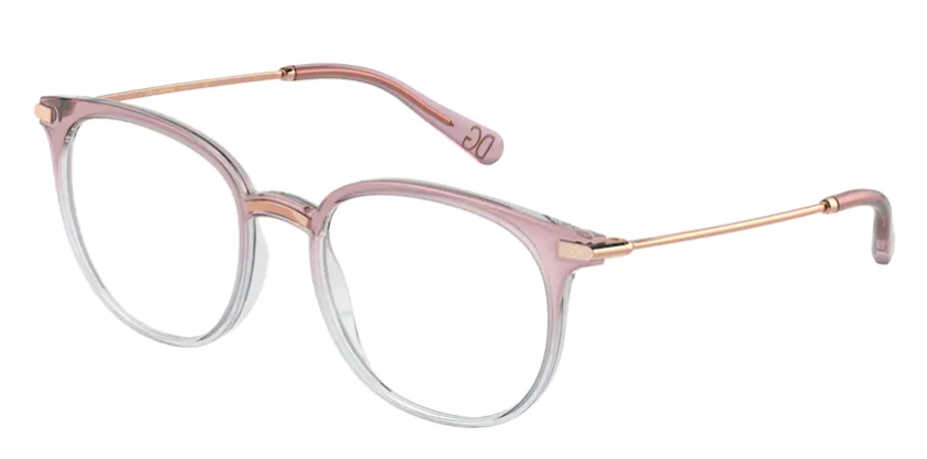 Dolce & Gabbana DG5071 3303 – Transparente Damenbrille Pink Kunststoff